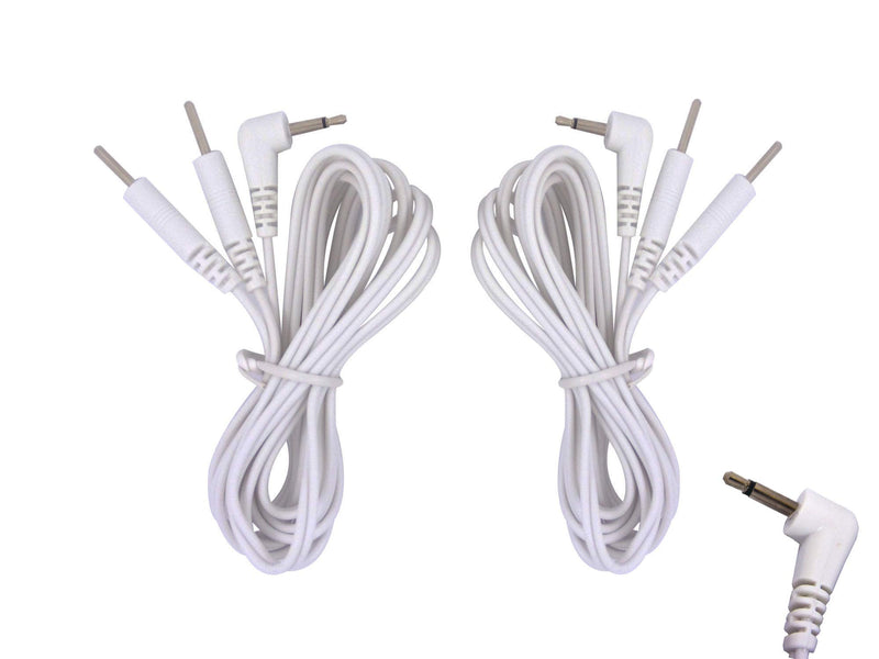 Tens Lead Wires 1 Pair Male 2.5mm Jack Plug 2mm Pin Connection by Healthcare World - BeesActive Australia