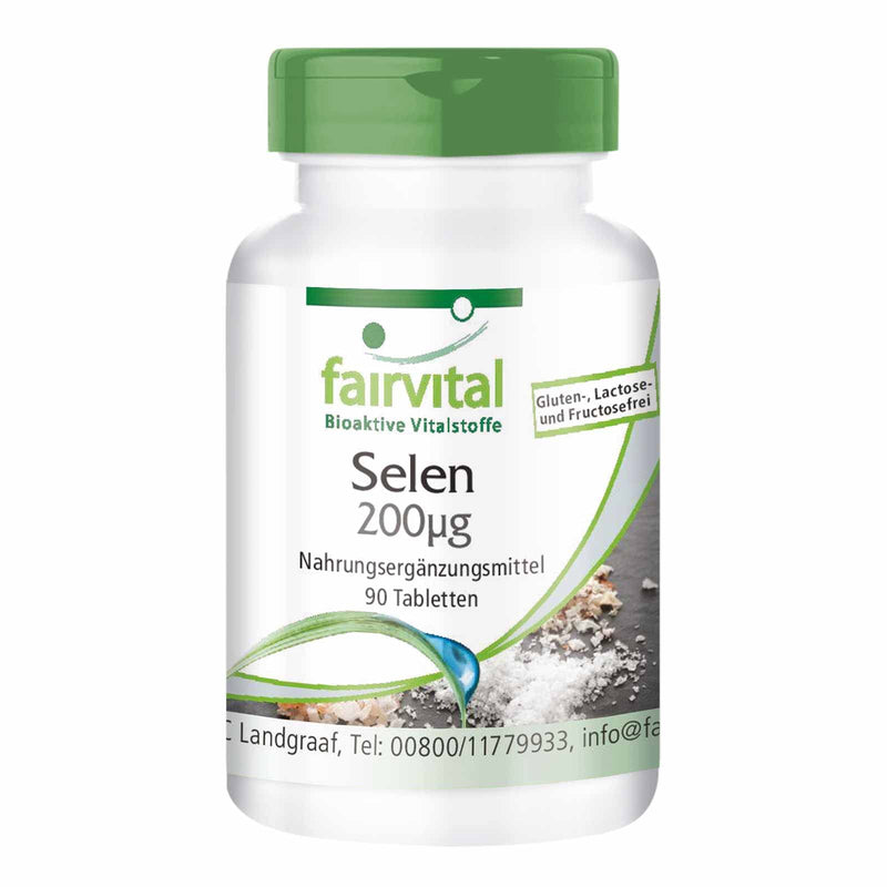 Selenium 200mcg from Selenium Yeast - Bulk Pack for 3 Months - HIGH Dosage - Vegan - 90 Tablets - BeesActive Australia