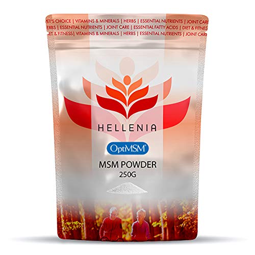 Hellenia MSM Powder - 250 Grams (Methyl Sulphonyl Methane) - Joint Care Supplement - BeesActive Australia
