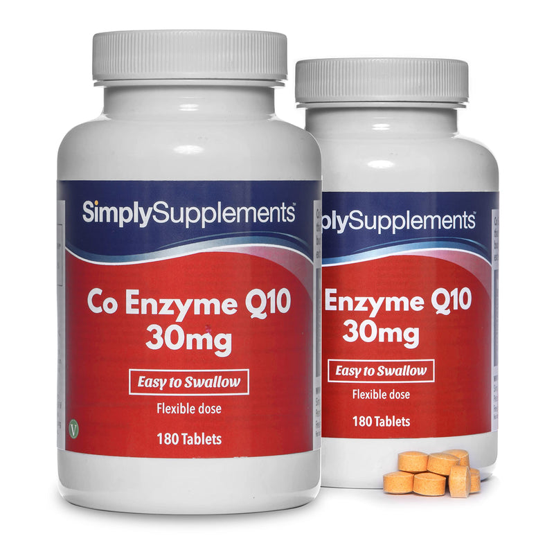 Co Enzyme Q10 (CoQ10) Tablets | 2 x 180 Capsules of 30mg Each | Manufactured in The UK Large, 360 Capsules (Best Value) - BeesActive Australia