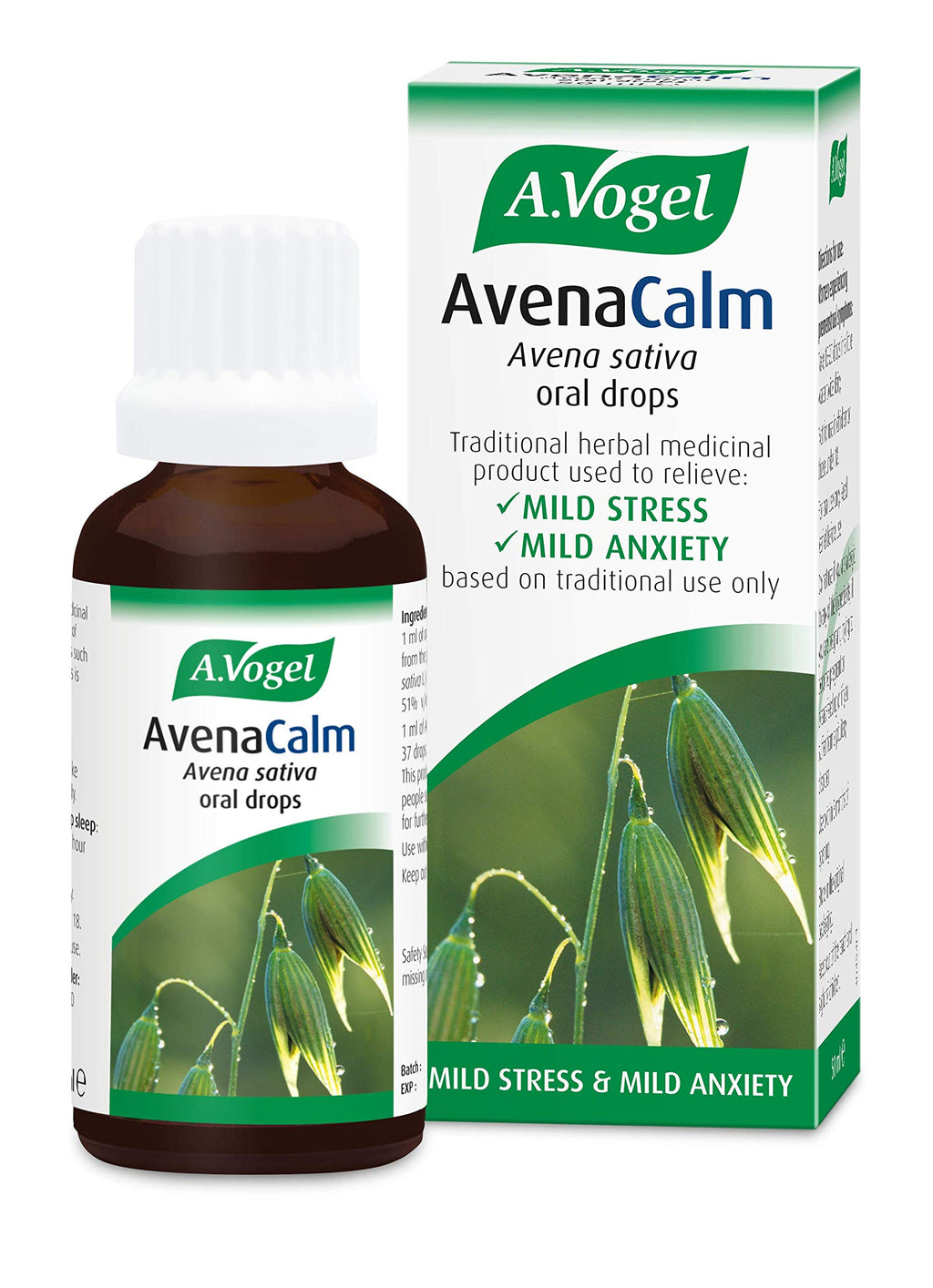 A.Vogel AvenaCalm Avena Sativa Oral Drops | Helps Relieve Mild Stress & Anxiety | Helps Aid Sleep | 50ml - BeesActive Australia