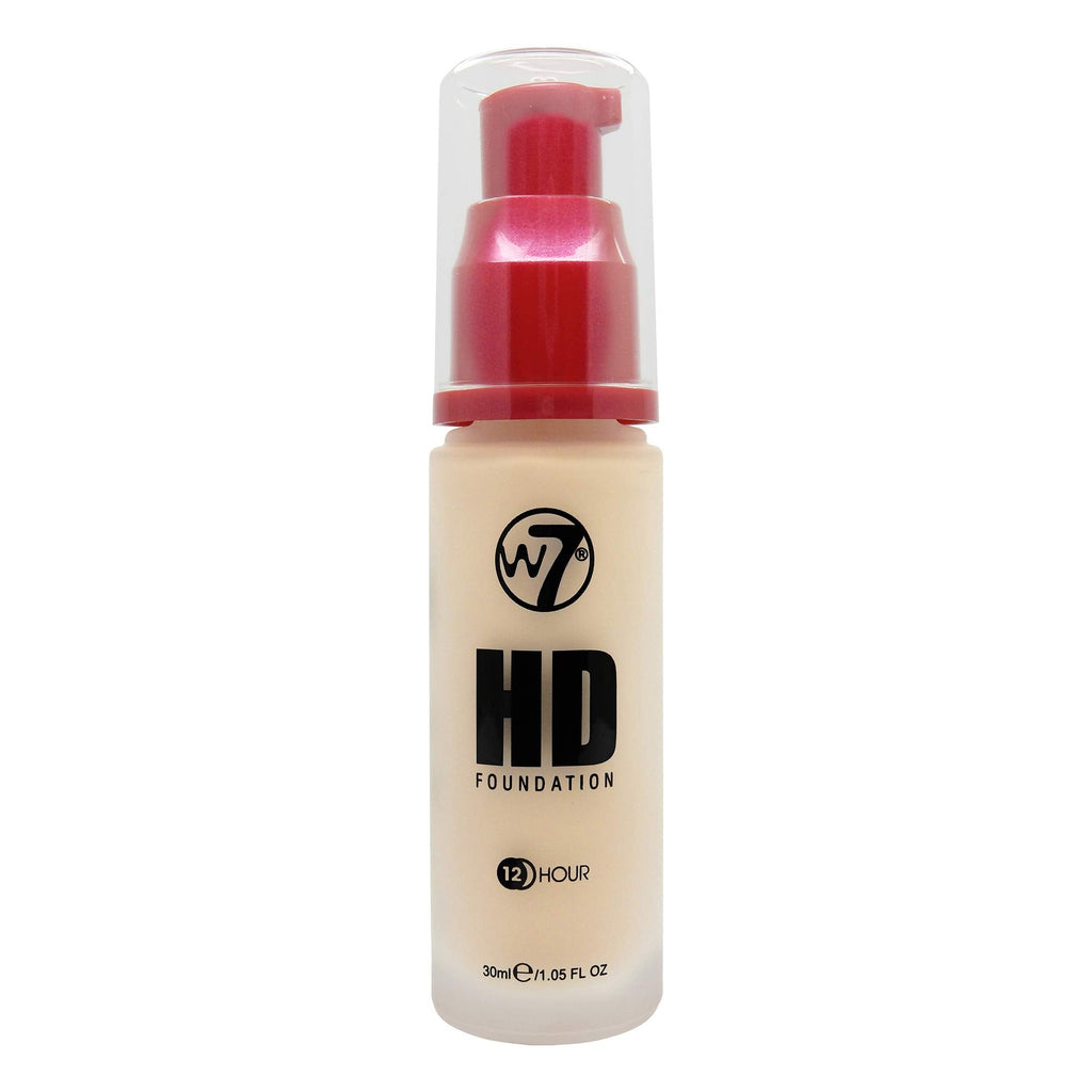 W7 HD Foundation - Oil-Free Liquid Foundation for Poreless, Matte Medium Coverage - 30ml (Buff) Buff - BeesActive Australia