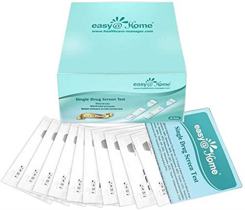 Cannabis Marijuana THC Urine Drug Tests Kit Single Panel Easy@Home - 10 Pack 10 Count (Pack of 1) - BeesActive Australia