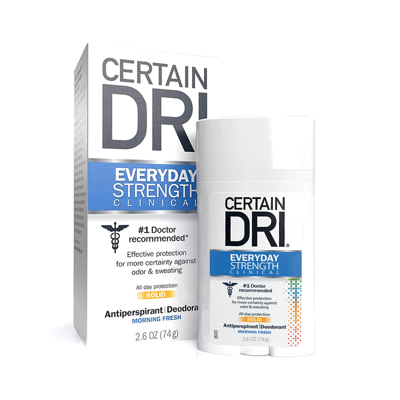 Certain Dri Antiperspirant Deodorant | Everyday Strength Clinical | All Day Protection Against Odor and Sweating | Solid | 2.6 oz. - BeesActive Australia