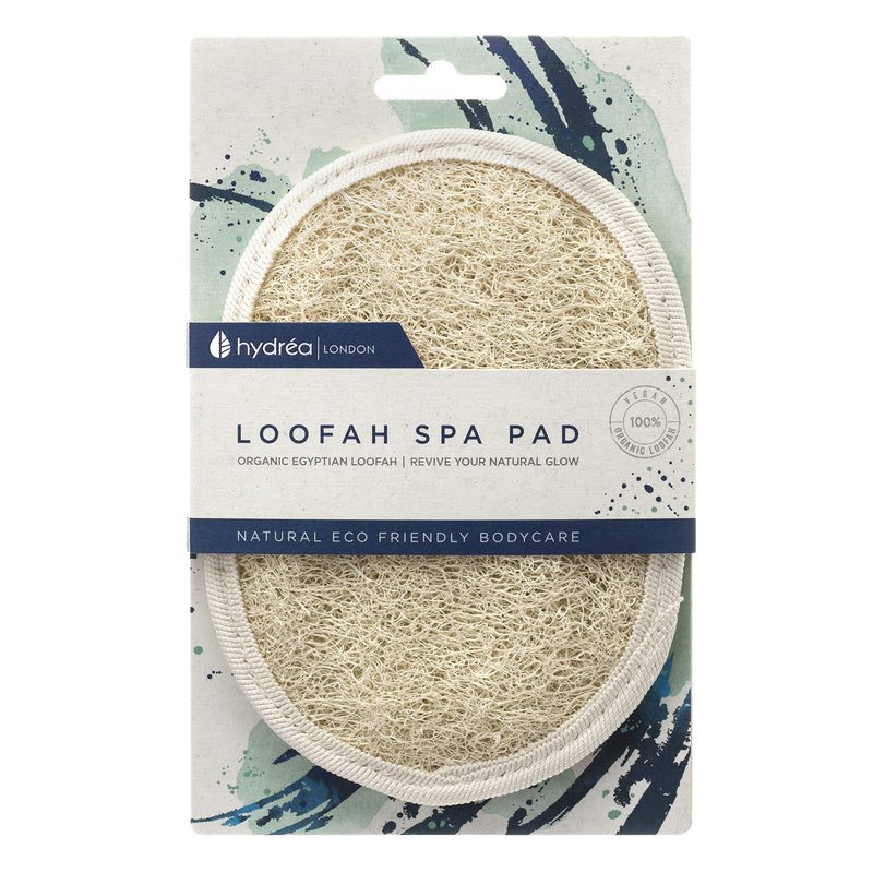 Hydréa London Organic Egyptian Loofah Luxury Exfoliating Body Pad Natural High Quality Spa Bodycare For Bath Shower - BeesActive Australia