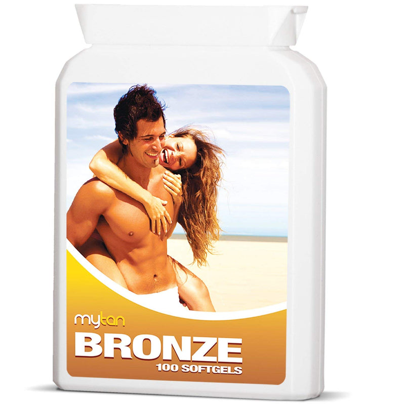 MyTan Bronze Tanning Pills | 100 Softgels | Tanning Tablets with Natural Mixed Carotenoids | Use with Or Without Sun For A Healthy, Safe Tan - BeesActive Australia