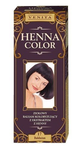 Henna Color 17 Eggplant Hair Balsam Hair Color Effect Of Natural Hair Dye Hen Eco - BeesActive Australia