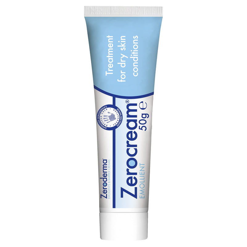 Zeroderma Zerocream Emollient 50g, For Dry Skin, Eczema and Dermatitis, Dry Skin Moisturiser, Helps Restore The Skin Barrier 50 g (Pack of 1) - BeesActive Australia