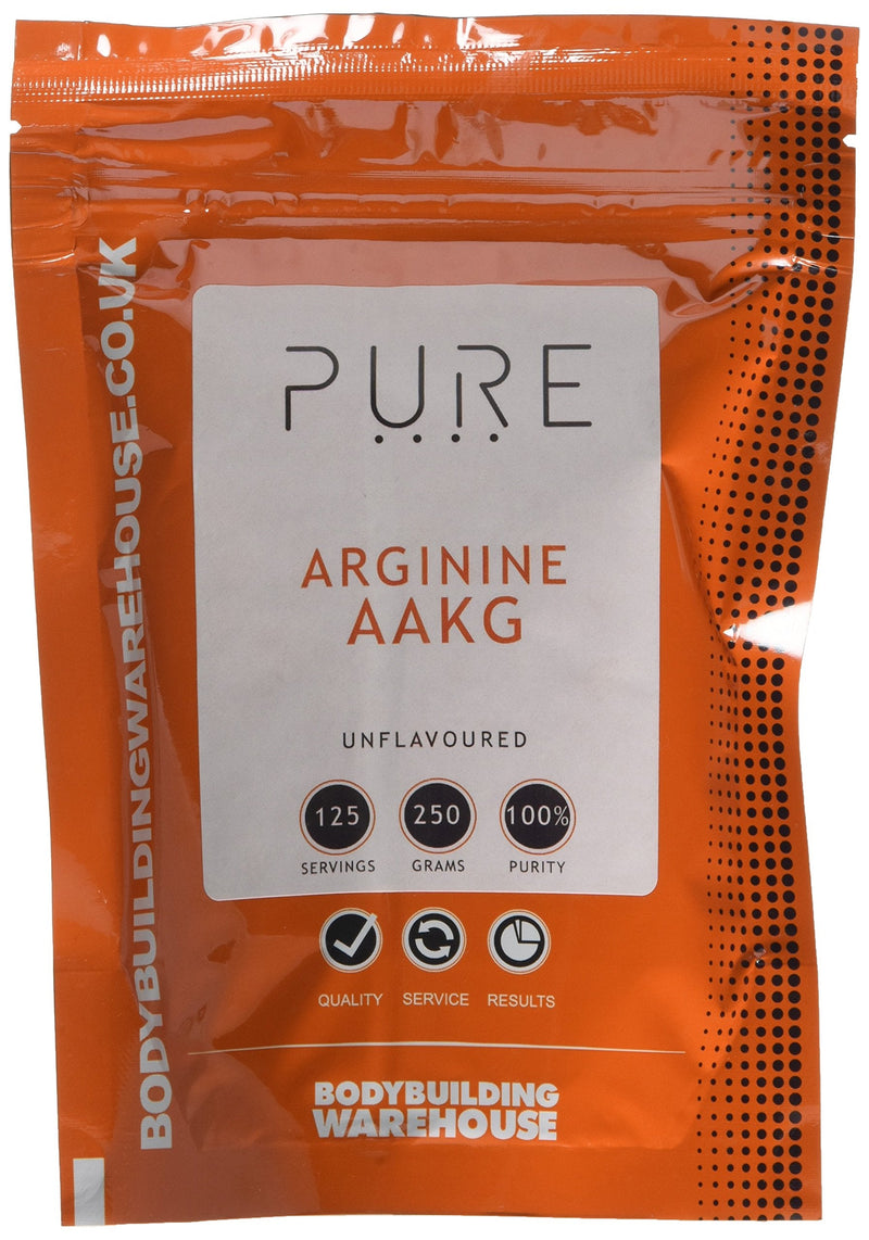 Bodybuilding Warehouse Pure Arginine Alpha Ketoglutarate (AAKG) Unflavoured 250 g 250 g (Pack of 1) - BeesActive Australia