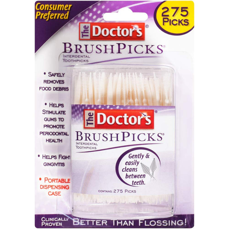The Doctor's BrushPicks Interdental Toothpicks, 275 Picks Pack of 1 275 Count (Pack of 1) - BeesActive Australia