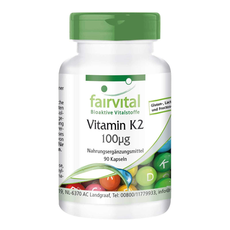 Vitamin K2 100mcg - Bulk Pack for 3 Months - Vegan - 90 Capsules - menaquinone from natto - BeesActive Australia