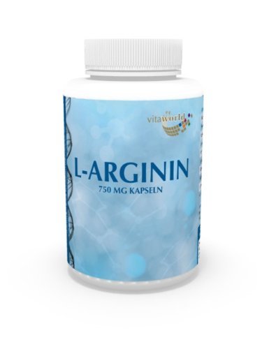 Vita World 3 Pack L-Arginine 2250mg per Day 3 x 100 Vegetarian Capsules Made in Germany - BeesActive Australia
