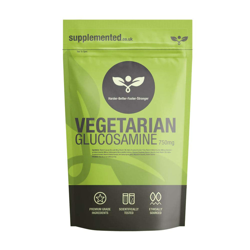 Vegetarian Glucosamine 750mg 90 Capsules Supplement UK Made. Pharmaceutical Grade - BeesActive Australia