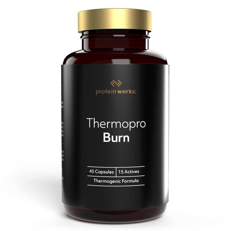 Protein Works - Thermopro Burn Tablets | Preworkout Fat Burn Supplement With Caffeine | Reduces Tiredness & Fatigue | 45 Capsules - BeesActive Australia