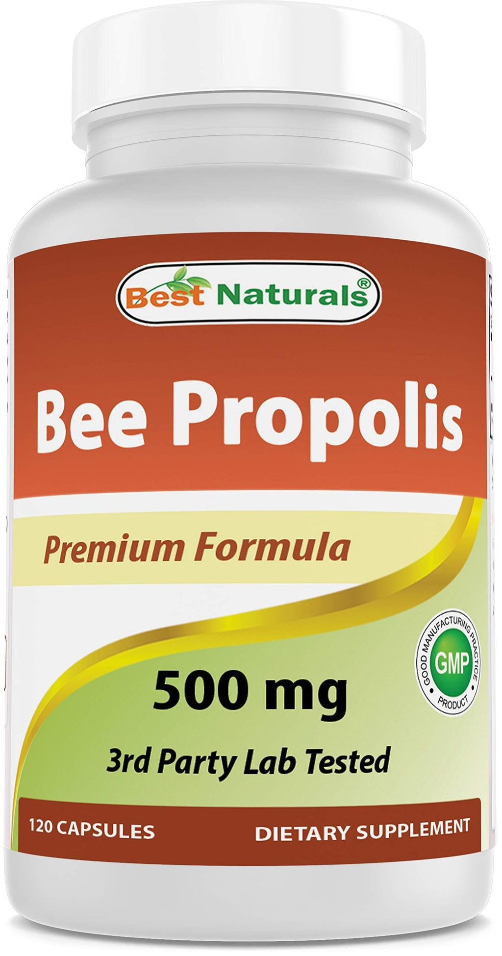 Best Naturals Bee Propolis 500 mg 120 Capsules (120 Count (Pack of 1)) 120 Count (Pack of 1) - BeesActive Australia