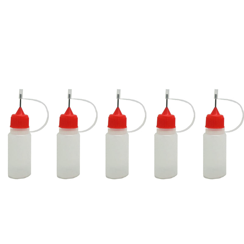 5pcs x Empty Plastic Squeezable Liquid Dropper Filling Bottles E-Juice Needle Tip LDPE (10ml) 10ml - BeesActive Australia