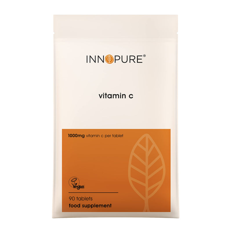 Innopure Vitamin C 1000mg Tablets - Vegan, Vegetarian Society Approved - UK Manufactured - 3 Month Supply - BeesActive Australia