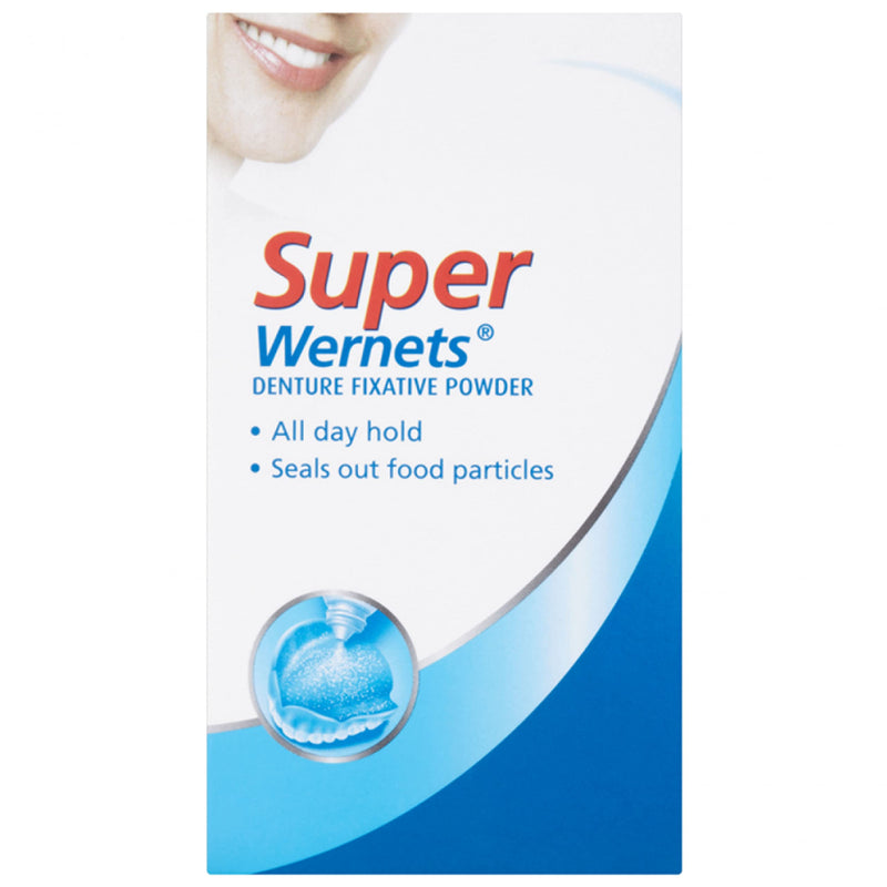 3 Pack Wernets Denture Fixative Powder for Longer Holding of Insecure Dentures - Super Large 50 g - BeesActive Australia