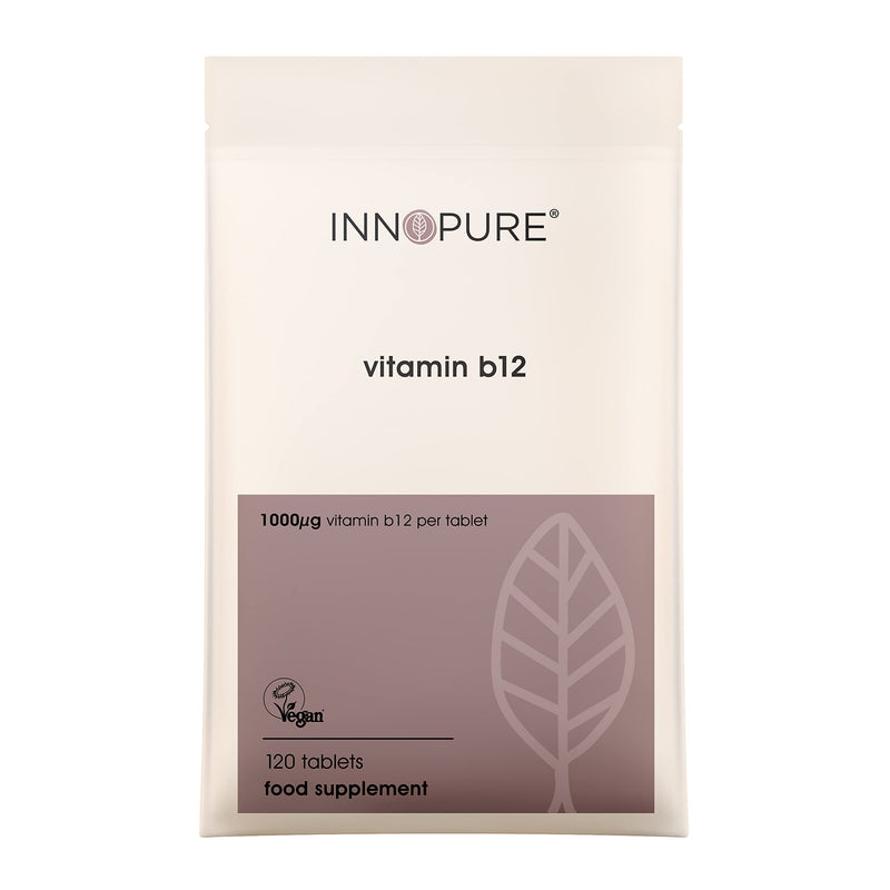 Vitamin B12 Tablets 1000mcg - Vegan Society Approved - Methylcobalamin B12 Vitamin - UK Made by Innopure - BeesActive Australia