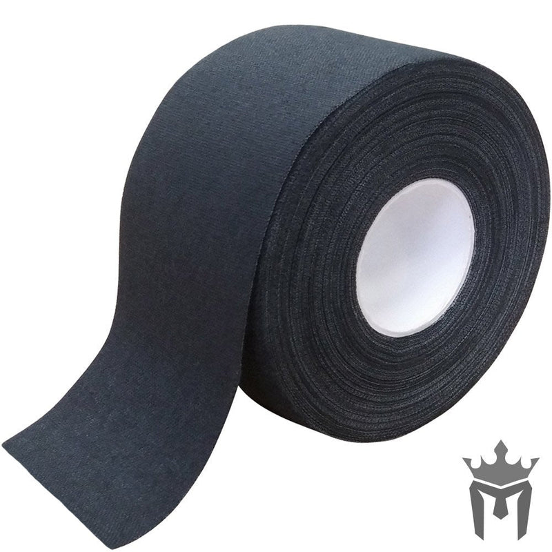 Meister Premium Athletic Zinc Oxide Trainer's Tape for Sports and Medical - 13.7m x 3.8cm Black 1 Roll - BeesActive Australia