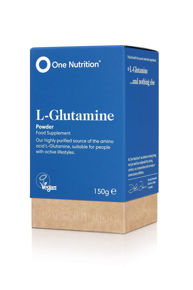 One Nutrition L-Glutamine - Highly Purified Amino Acid - No Fillers - No Binders - SportsNutrition Supplement - 150g Powder - BeesActive Australia