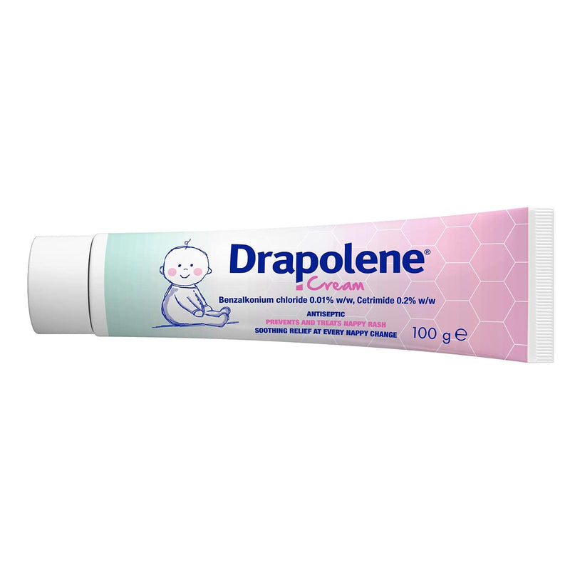 Drapolene Antiseptic Cream for Effective Relief from Nappy Rash by UDG LTD OTC EDI, 100 g - BeesActive Australia