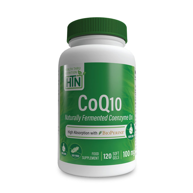 CoQ10 w/BioPerine 100mg 120 Softgels High Absorption, Non-GMO, Soy-Free, 100% Natural Coenzyme Q-10 - BeesActive Australia