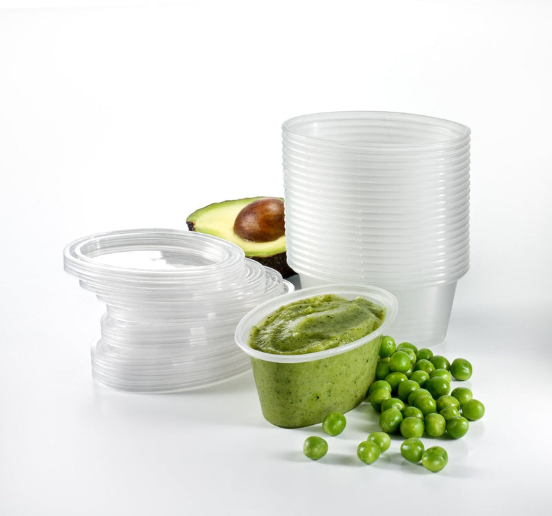 Mummy Cooks, 20 6 Month Plus Weaning Portion Pots for Freezing Baby Food, Reusable, no BPA - BeesActive Australia
