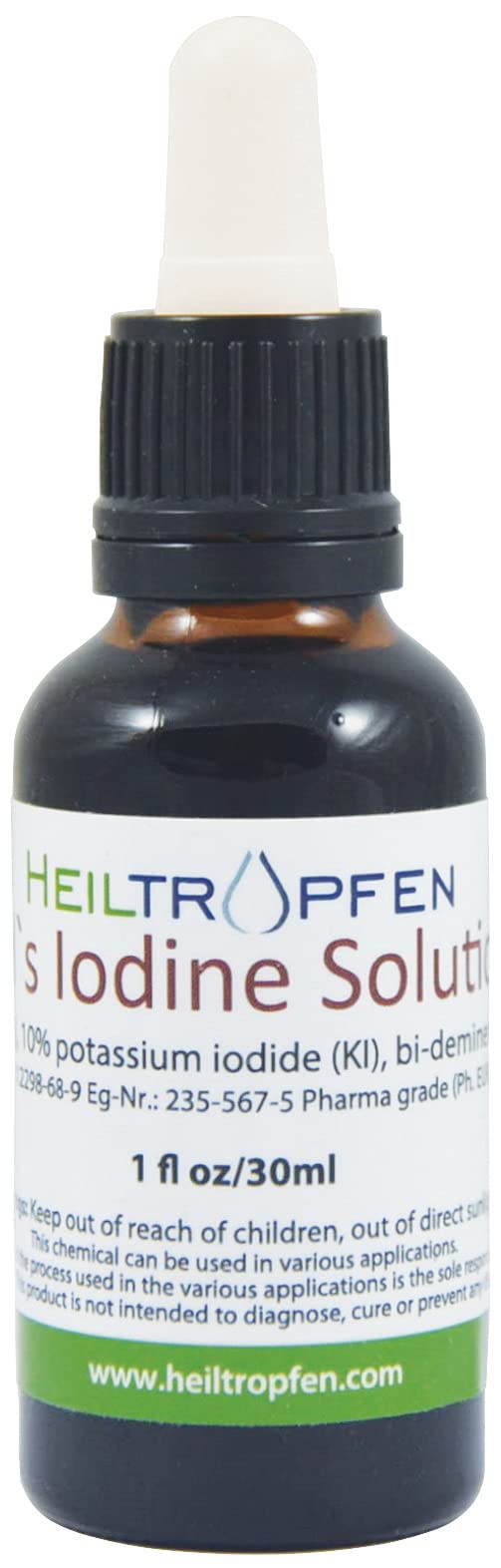 Heiltropfen Lugols Iodine Solution 5% 1 Oz. - 30 ml | 15% liquid formulation | Made with 5 percent Iodine and 10% Potassium Iodide - BeesActive Australia