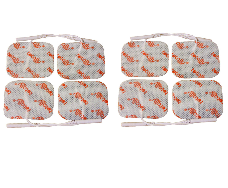 Totally TENS Electrode Pads Top Quality Reusable Tens Pads Pack of 8 Self Adhesive Electrodes - BeesActive Australia
