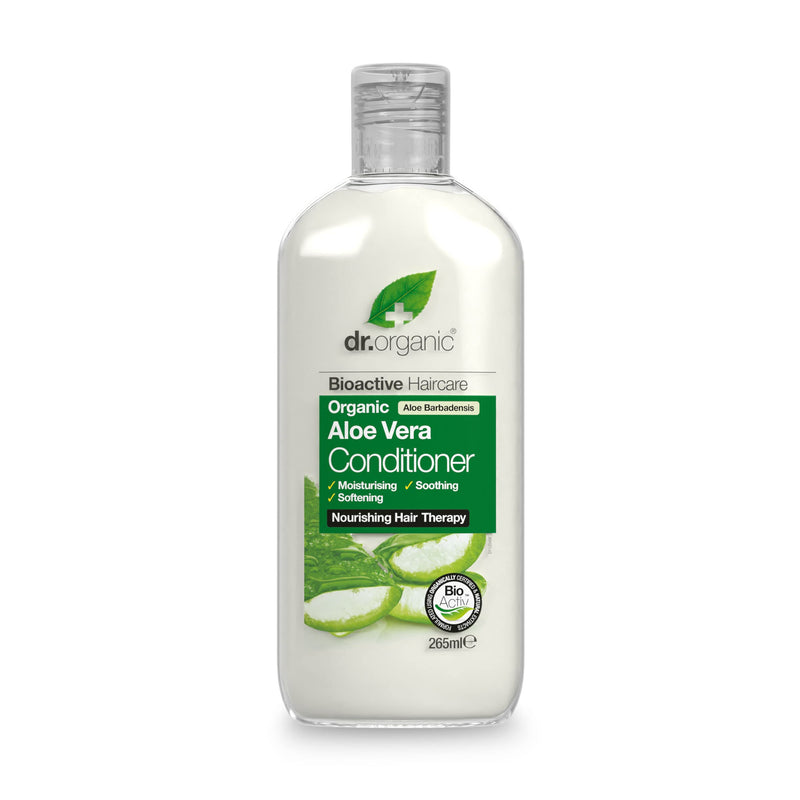 Dr Organic, Organic Aloe Vera Conditioner , Natural , Vegan , Cruelty Free , Paraben & SLS Free , Soothing , For Normal to Dry Hair, 265ml - BeesActive Australia