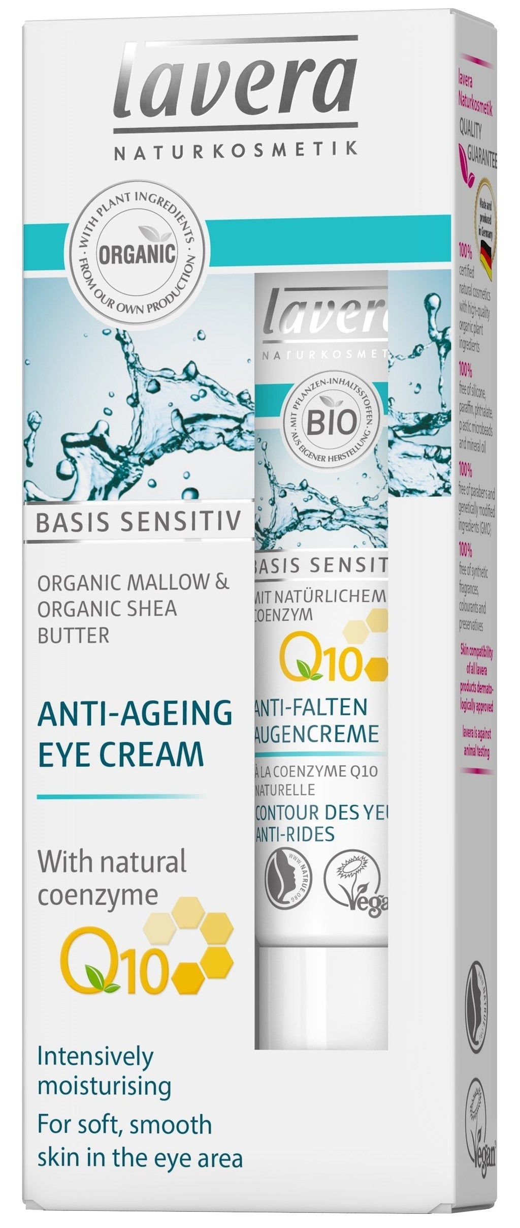 lavera Anti-Ageing Eye Cream Q10 ∙ Reduces Signs Of Premature Aging ∙ Vegan ✔ Organic Skin Care ✔ Natural & Innovative Cosmetics ✔ 15ml - BeesActive Australia