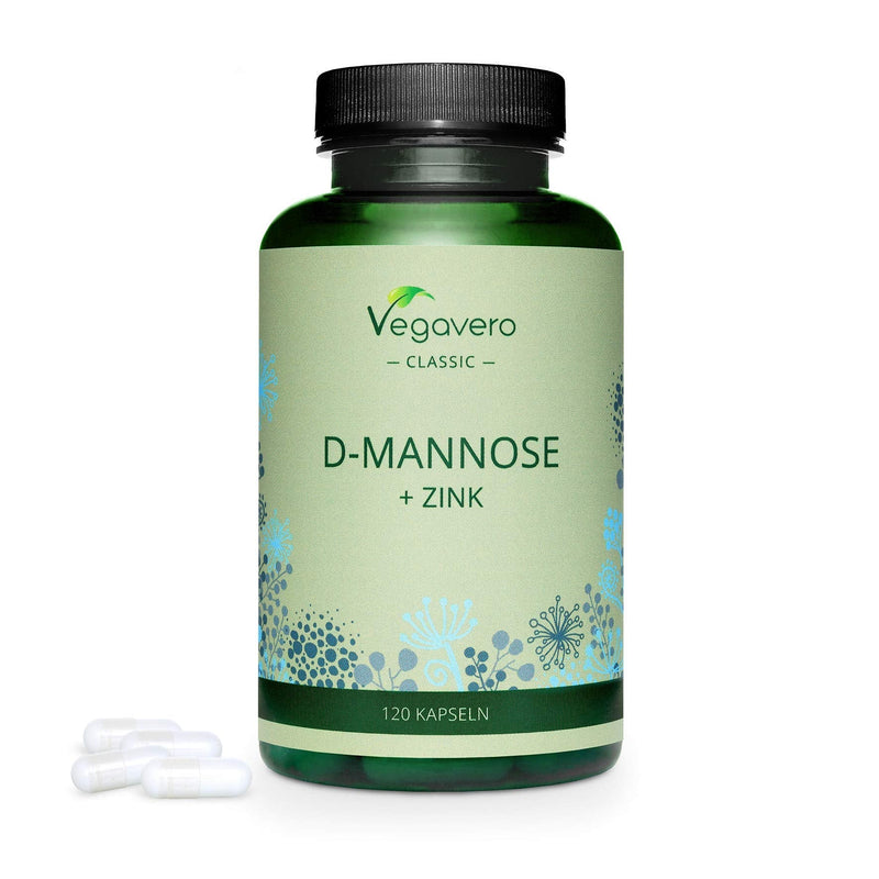 D-Mannose 2000mg Vegavero® | with Zinc | No Additives | Urinary Infections & Cystitis Relief | 120 Vegn Capsules - BeesActive Australia