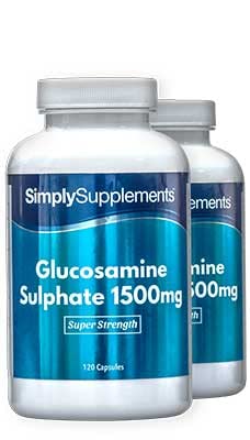 Glucosamine Sulphate 1500mg | 240 Capsules (2 pots of 120) | for Customers Looking to Support an Active Lifestyle | Manufactured in The UK - BeesActive Australia