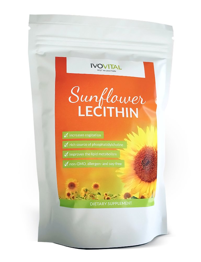 Sunflower Lecithin Powder, IVOVITAL®, Non-GMO and Soy Free (300 g) 300 g (Pack of 1) - BeesActive Australia