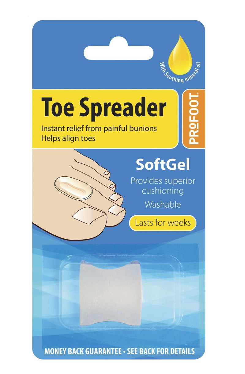 Profoot Toe Spreader Ideal for bunions and Overlapping Toes, Helps Align Toes and Reduce Bunion Pain Pack of 2 2 Count (Pack of 1) - BeesActive Australia