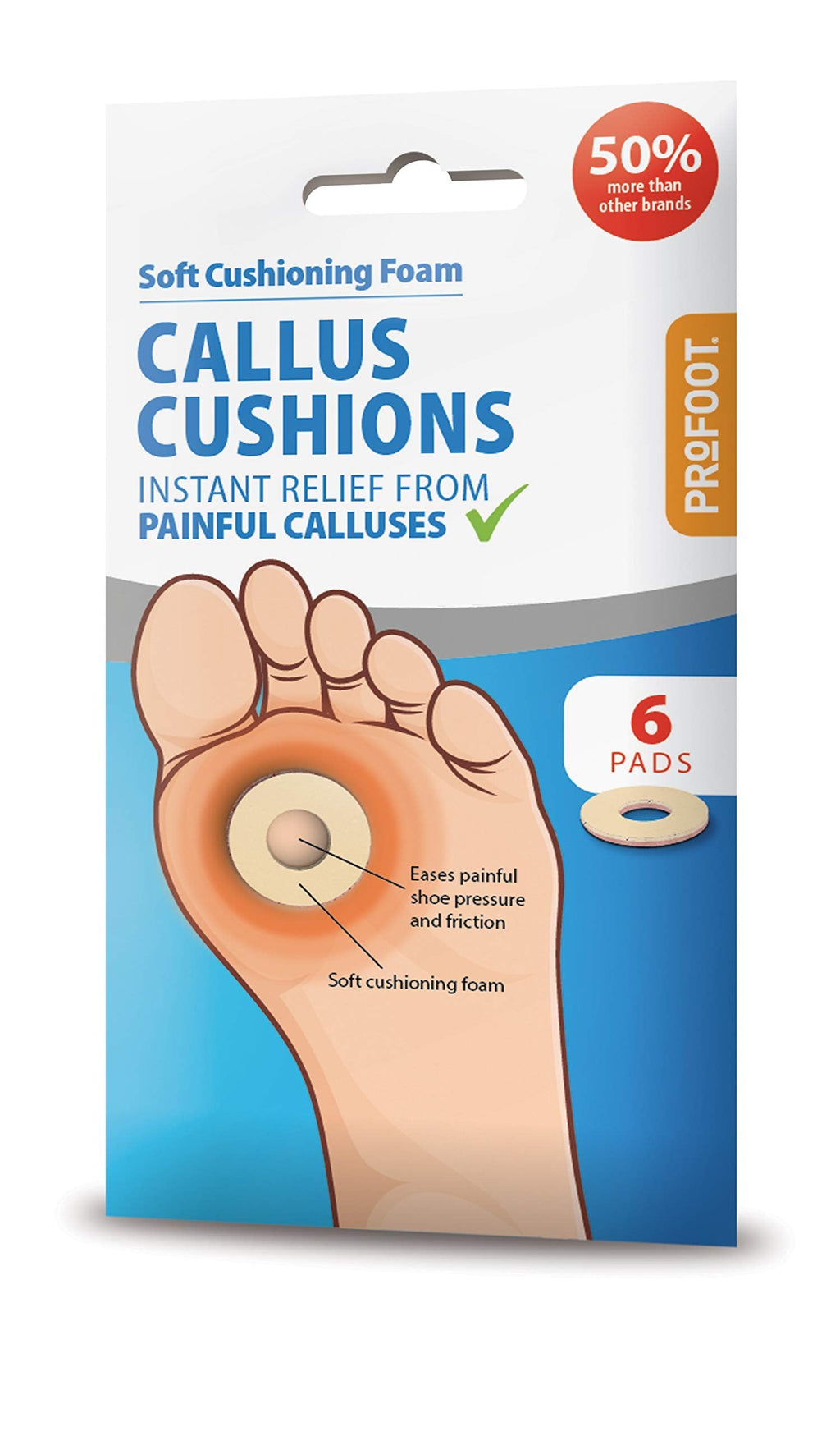 Profoot Callus Cushions - 2 Pack (12 Cushions) Relief For Painful Calluses Footcare - BeesActive Australia