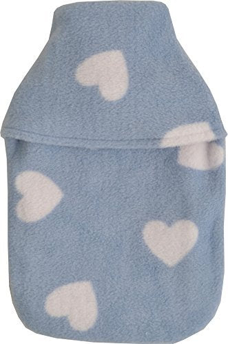 Vagabond Cosy Fleece Sky Love Hearts Design, Small Hot Water Bottle Cover, Blue, Litre, 1 Count - BeesActive Australia
