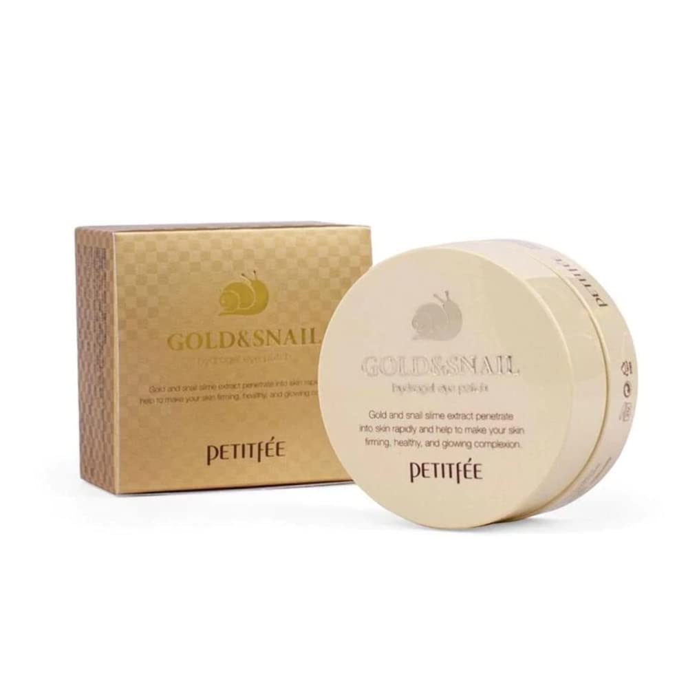 Petitfée - Gold & Snail Hydrogel Eye Patch - 60 x Pieces - Skin Care with Gold and Snail Slime - BeesActive Australia