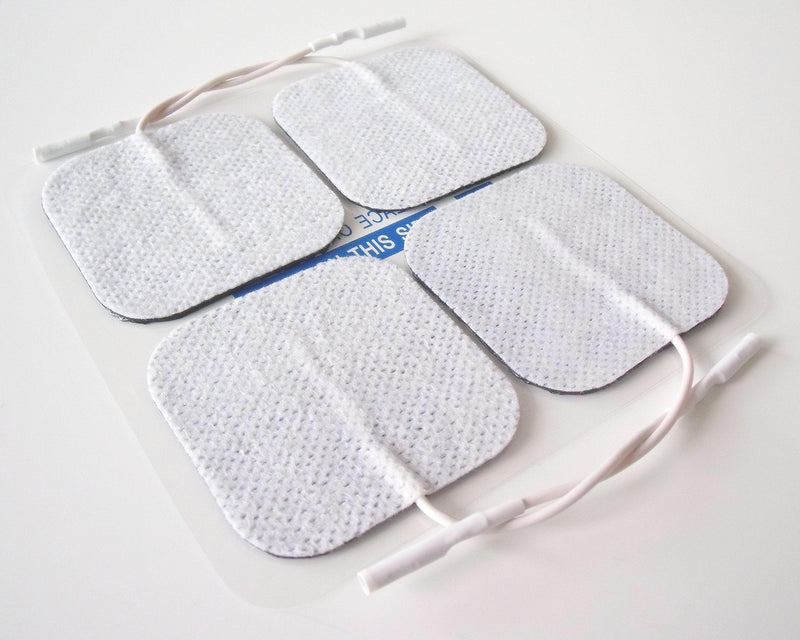 Tens Electrodes White Pads x 4 by Healthcare World for TPN Neurotrac Tenscare Flexi Libra TENS Machines - BeesActive Australia