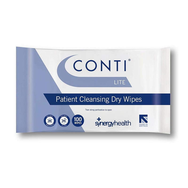 Synergy Health 100 Conti Lite Economy Dry Patient Cleansing Wipes by Synergy Healthcare - BeesActive Australia