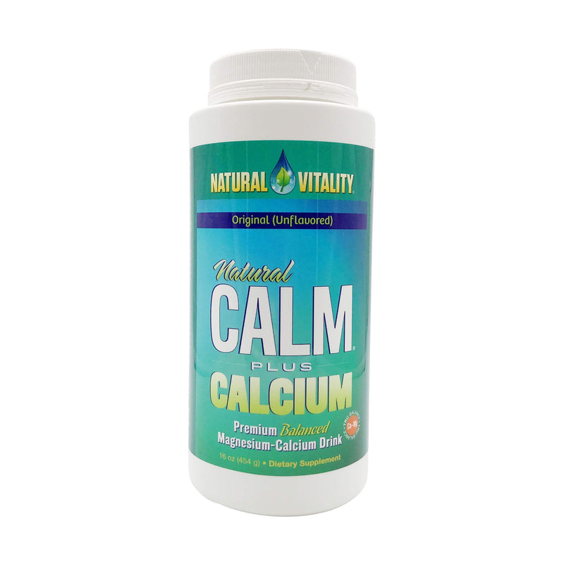 Natural Vitality Natural Calm + Calcium - Relax - Relaxation - Unwind - Stress - Anxious - Anxiousness - Restless Legs - Unflavoured - 454 gram - BeesActive Australia
