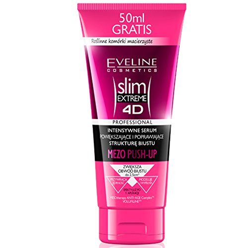 EVELINE Cosmetics Slim Extreme 4D Mezo Push-Up Bust Serum Intense Enlarging and Firming Breast Skin Density 200ml - BeesActive Australia