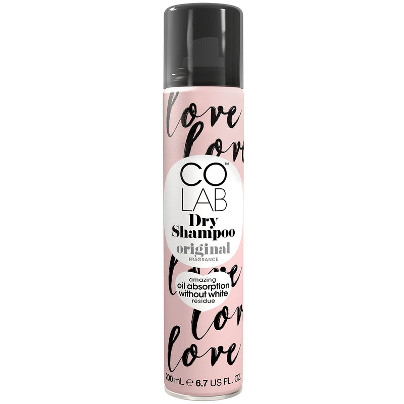 COLAB - Dry Shampoo, Original, 200ml, Pack of 1 - No White Residue, No Fuss, All Hair Types, Fresh Scent - BeesActive Australia
