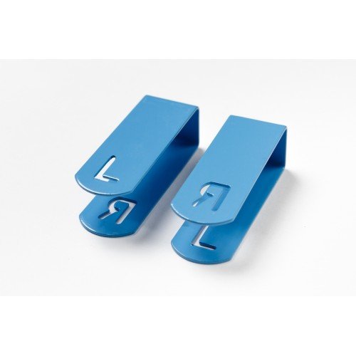 Pair of Radiography Clip Markers L and R, AP & PA for Radiographers BLUE Blue - BeesActive Australia