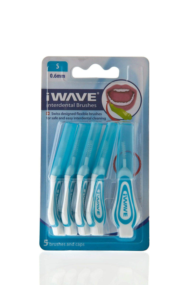 iWAVE® Interdental Brushes, Blue, 3 ISO x 0.6mm, 5 Count. Developed in Association with Swiss Dental Specialists. - BeesActive Australia