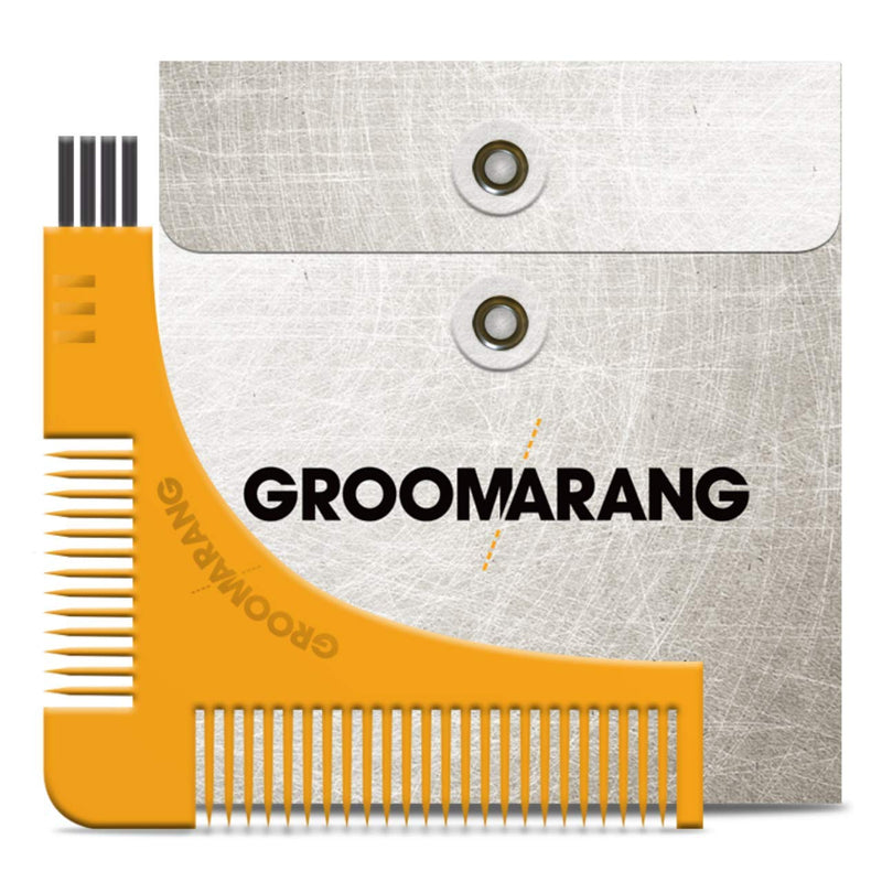 New Groomarang Beard Styling and Shaping Template Comb Tool Perfect Lines & Symmetry Shape Face Neck Line Fast And Easily. - BeesActive Australia