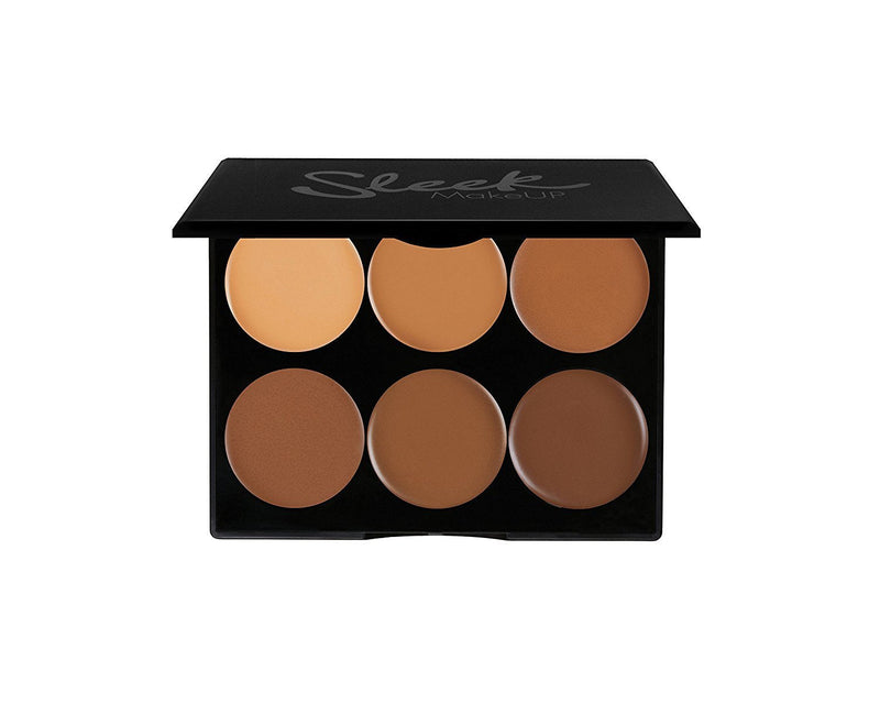Sleek MakeUp Cream Contour Kit Easily Blendable Smooth and Long Lasting Contour Palette 12g, Dark, 1 count - BeesActive Australia