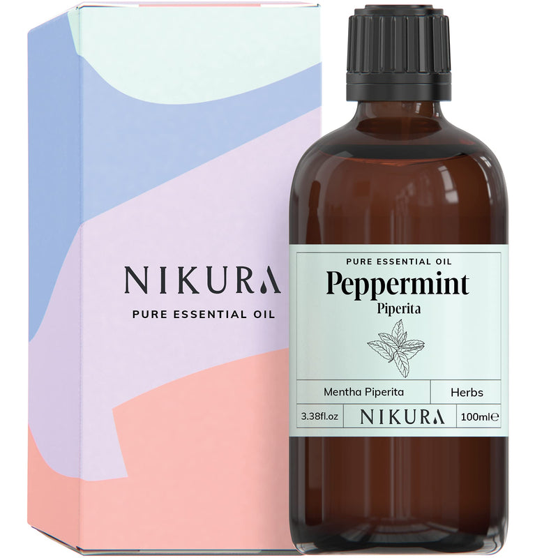 Nikura | Peppermint (Piperita) Essential Oil - 100ml - 100% Pure 100 ml (Pack of 1) - BeesActive Australia