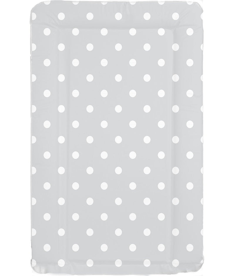 Deluxe Unisex Baby Waterproof Changing Mat with Raised Edges - Unique Grey with White Spot Design - BeesActive Australia
